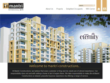 Tablet Screenshot of mantri.com